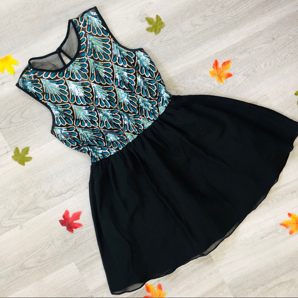 JC Penney Sequin Skater Dress